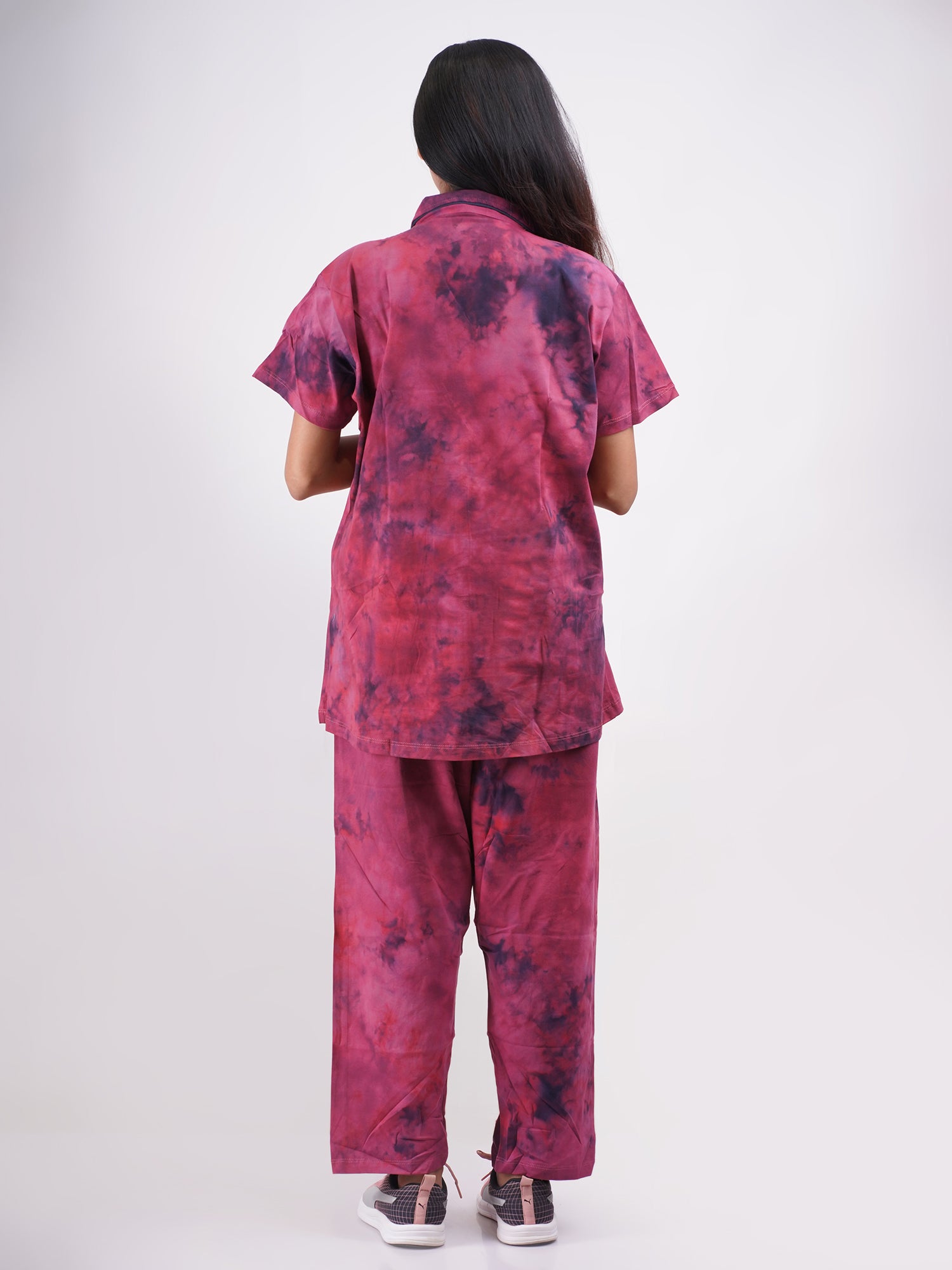 Night Suit Set - Red Palette-Candy