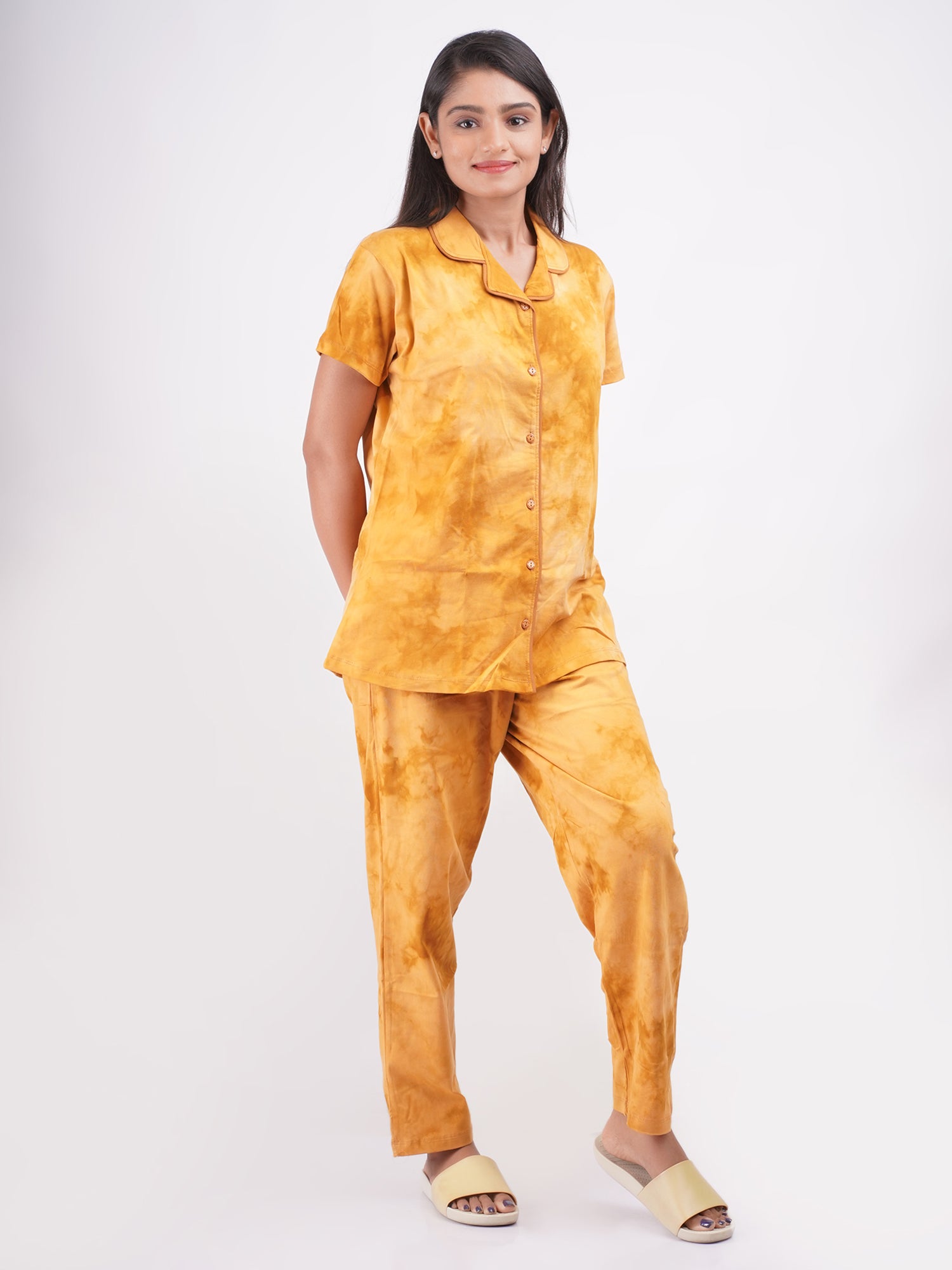 Night Suit Set - Yellow Palette-Candy