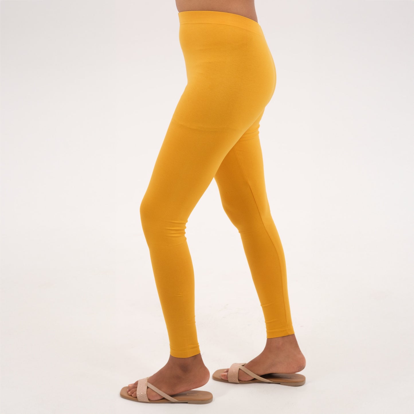 Ankle-Length Leggings | Turmeric Yellow