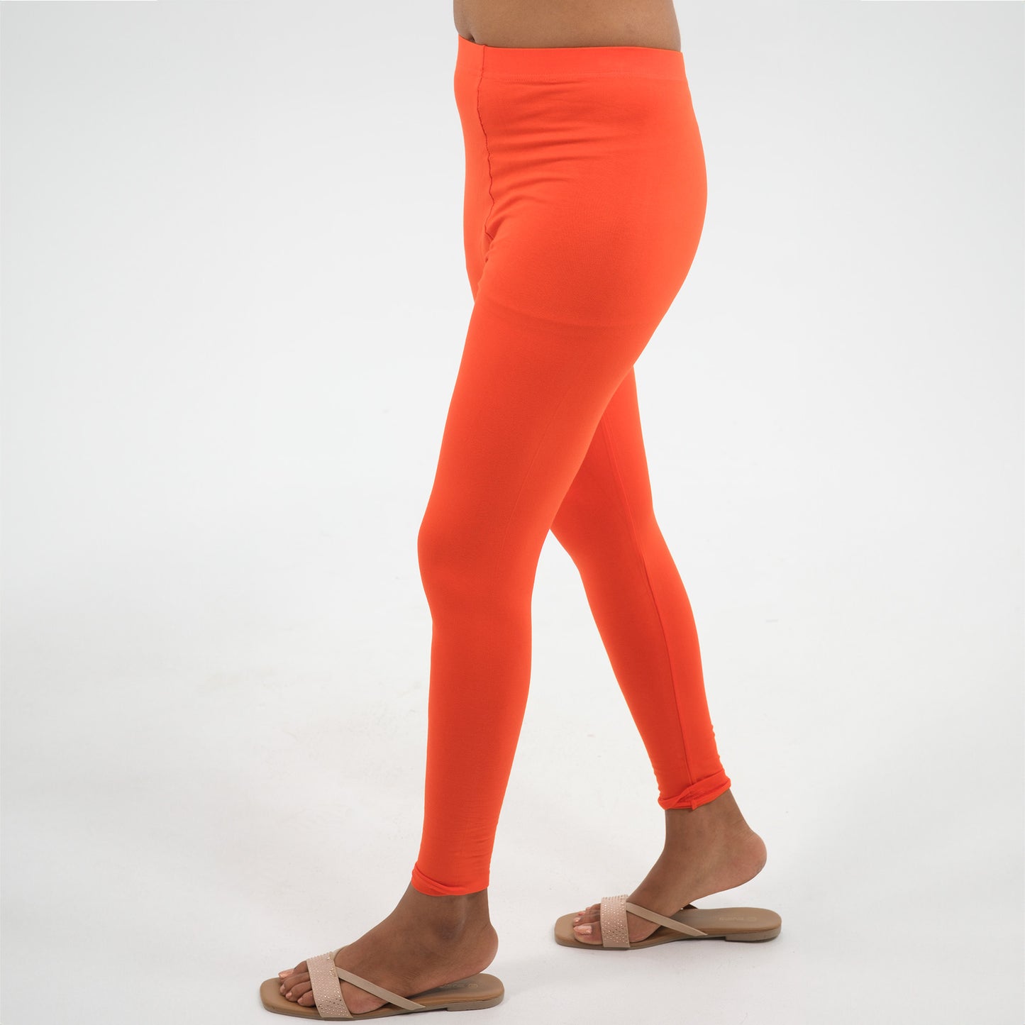 Ankle-Length Leggings | Vermilion Orange