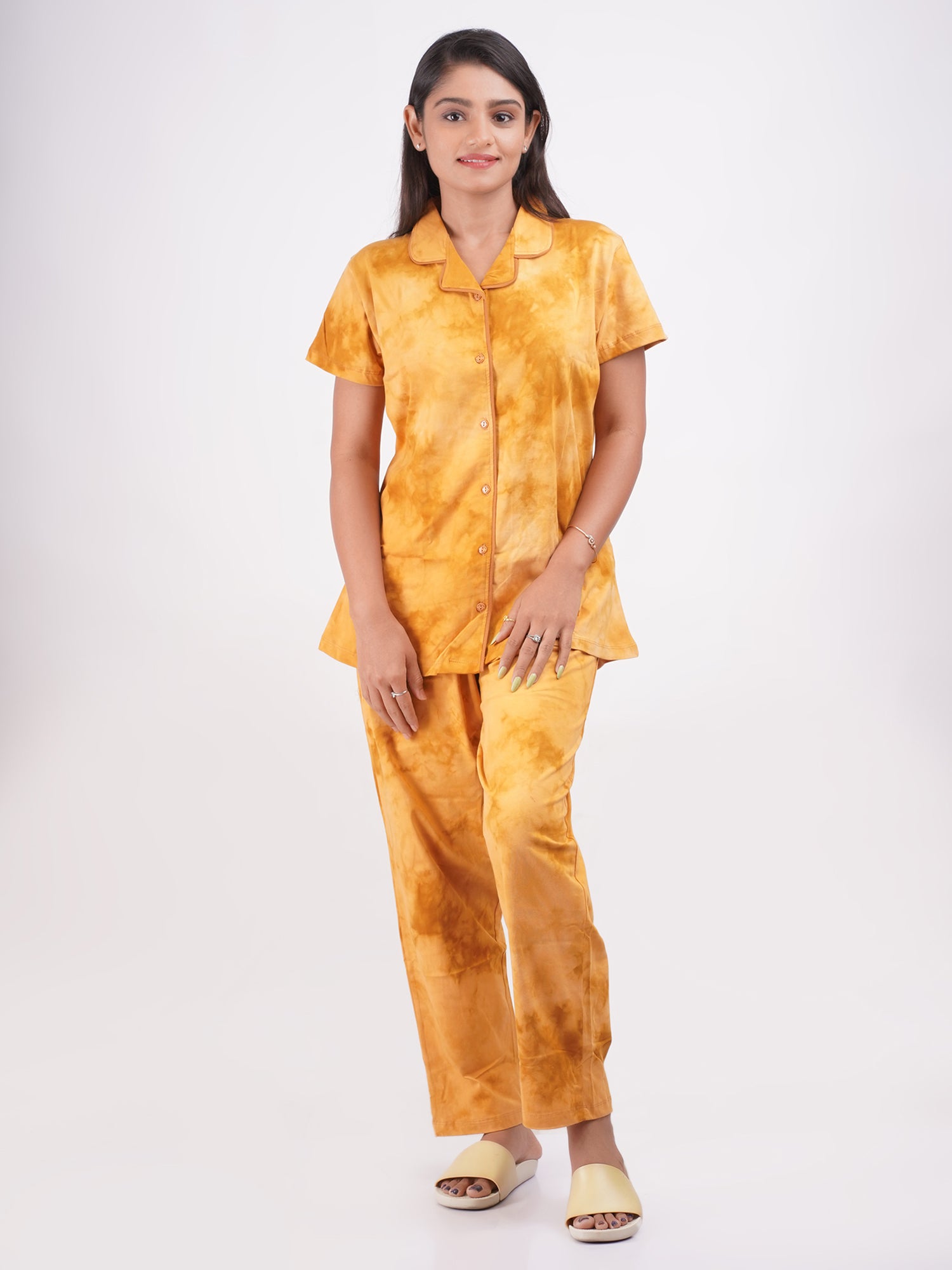 Night Suit Set - Yellow Palette-Candy